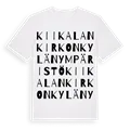 Kiikalan kirkonkylän ympäristö ordlek t-shirt