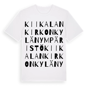Kiikalan kirkonkylän ympäristö ordlek t-shirt – ekologisk bomull t-shirt från Pinshirt