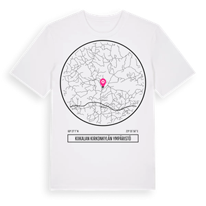 Kiikalan kirkonkylän ympäristö t-shirt – ekologisk bomull t-shirt från Pinshirt