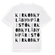 Kirkonkylän ympäristö ordlek t-shirt