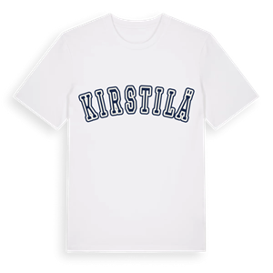 Kirstilä college t-shirt – ekologisk bomull t-shirt från Pinshirt