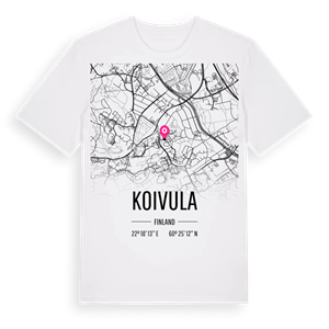 Koivula karta t-shirt – ekologisk bomull t-shirt från Pinshirt