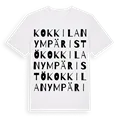 Kokkilan ympäristö ordlek t-shirt