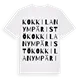 Kokkilan ympäristö ordlek t-shirt
