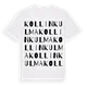 Kollinkulma ordlek t-shirt