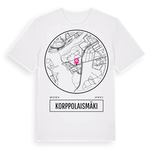 Korppolaismäki t-shirt – ekologisk bomull t-shirt från Pinshirt