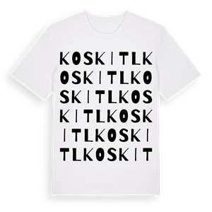 Koski Tl ordlek t-shirt – ekologisk bomull t-shirt från Pinshirt