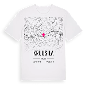 Kruusila karta t-shirt – ekologisk bomull t-shirt från Pinshirt