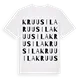 Kruusila ordlek t-shirt