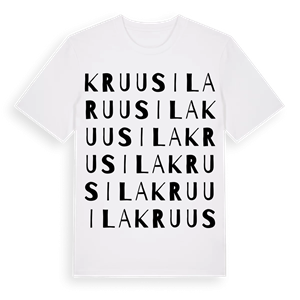 Kruusila ordlek t-shirt – ekologisk bomull t-shirt från Pinshirt