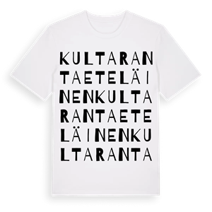 Kultaranta eteläinen ordlek t-shirt – ekologisk bomull t-shirt från Pinshirt