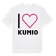 Jag älskar Kumio t-shirt stort tryck