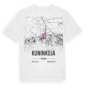 Kuninkoja karta t-shirt – ekologisk bomull t-shirt från Pinshirt