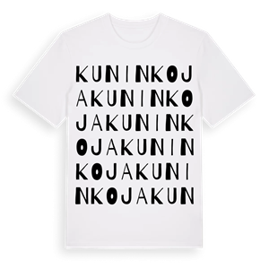 Kuninkoja ordlek t-shirt – ekologisk bomull t-shirt från Pinshirt