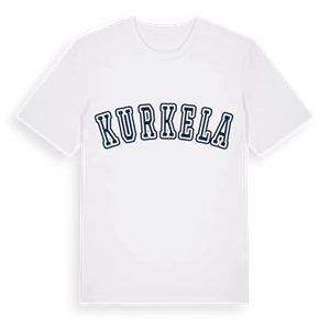 Kurkela college t-shirt – ekologisk bomull t-shirt från Pinshirt