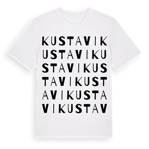 Kustavi ordlek t-shirt – ekologisk bomull t-shirt från Pinshirt