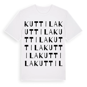 Kuttila ordlek t-shirt – ekologisk bomull t-shirt från Pinshirt