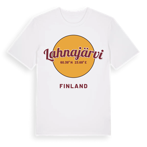 Lahnajärvi cirkel t-shirt – ekologisk bomull t-shirt från Pinshirt