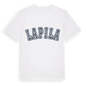 Lapila college t-shirt – ekologisk bomull t-shirt från Pinshirt