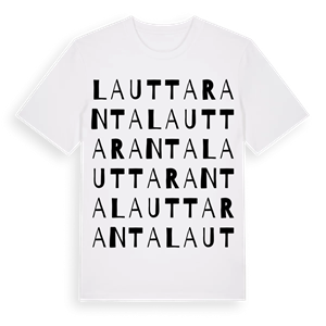 Lauttaranta ordlek t-shirt – ekologisk bomull t-shirt från Pinshirt