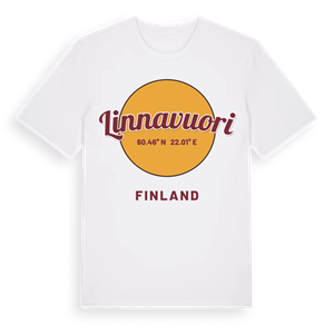 Linnavuori cirkel t-shirt – ekologisk bomull t-shirt från Pinshirt