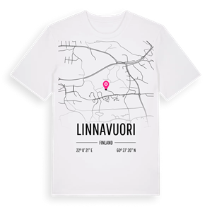 Linnavuori karta t-shirt – ekologisk bomull t-shirt från Pinshirt
