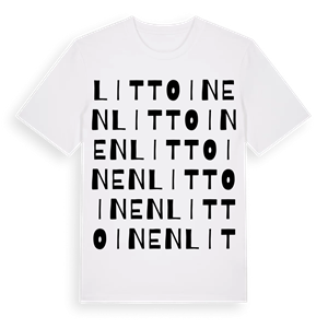 Littoinen ordlek t-shirt – ekologisk bomull t-shirt från Pinshirt