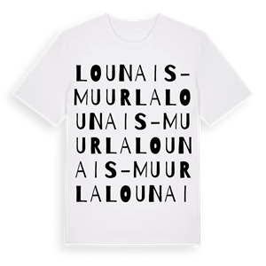 Lounais-Muurla ordlek t-shirt – ekologisk bomull t-shirt från Pinshirt