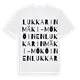 Lukkarinmäki-Mököinen ordlek t-shirt