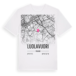 Luolavuori karta t-shirt – ekologisk bomull t-shirt från Pinshirt