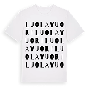 Luolavuori ordlek t-shirt – ekologisk bomull t-shirt från Pinshirt