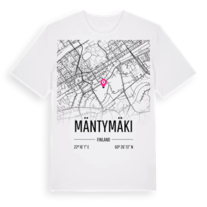 Mäntymäki karta t-shirt – ekologisk bomull t-shirt från Pinshirt