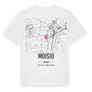 Moisio karta t-shirt – ekologisk bomull t-shirt från Pinshirt