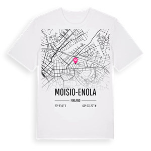 Moisio-Enola karta t-shirt – ekologisk bomull t-shirt från Pinshirt