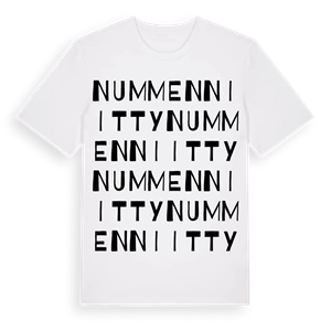 Nummenniitty ordlek t-shirt – ekologisk bomull t-shirt från Pinshirt