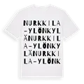 Nurkkila-Ylönkylä ordlek t-shirt
