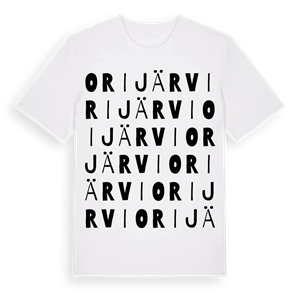 Orijärvi ordlek t-shirt – ekologisk bomull t-shirt från Pinshirt