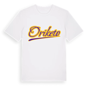 Oriketo baseball t-shirt – ekologisk bomull t-shirt från Pinshirt