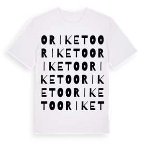 Oriketo ordlek t-shirt – ekologisk bomull t-shirt från Pinshirt