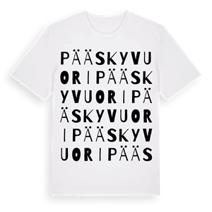 Pääskyvuori ordlek t-shirt – ekologisk bomull t-shirt från Pinshirt