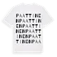 Paattinen ordlek t-shirt