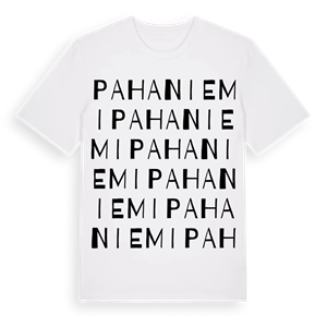 Pahaniemi ordlek t-shirt – ekologisk bomull t-shirt från Pinshirt