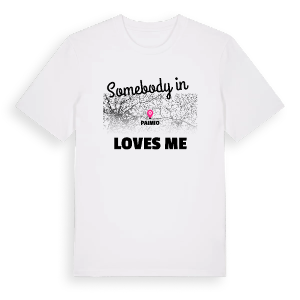 Någon i Paimio älskar mig t-shirt – ekologisk bomull t-shirt från Pinshirt