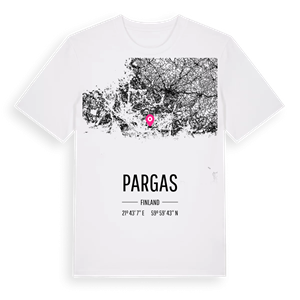 Pargas karta t-shirt – ekologisk bomull t-shirt från Pinshirt