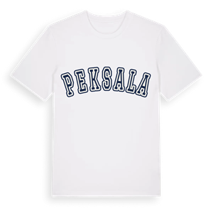 Peksala college t-shirt – ekologisk bomull t-shirt från Pinshirt