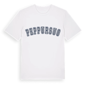 Peppursuo college t-shirt – ekologisk bomull t-shirt från Pinshirt