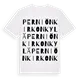 Perniön kirkonkylä ordlek t-shirt