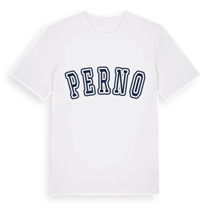 Perno college t-shirt – ekologisk bomull t-shirt från Pinshirt