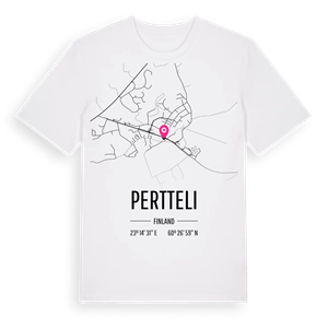 Pertteli karta t-shirt – ekologisk bomull t-shirt från Pinshirt
