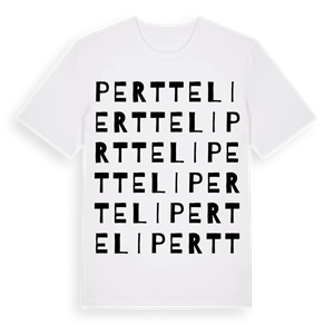 Pertteli ordlek t-shirt – ekologisk bomull t-shirt från Pinshirt